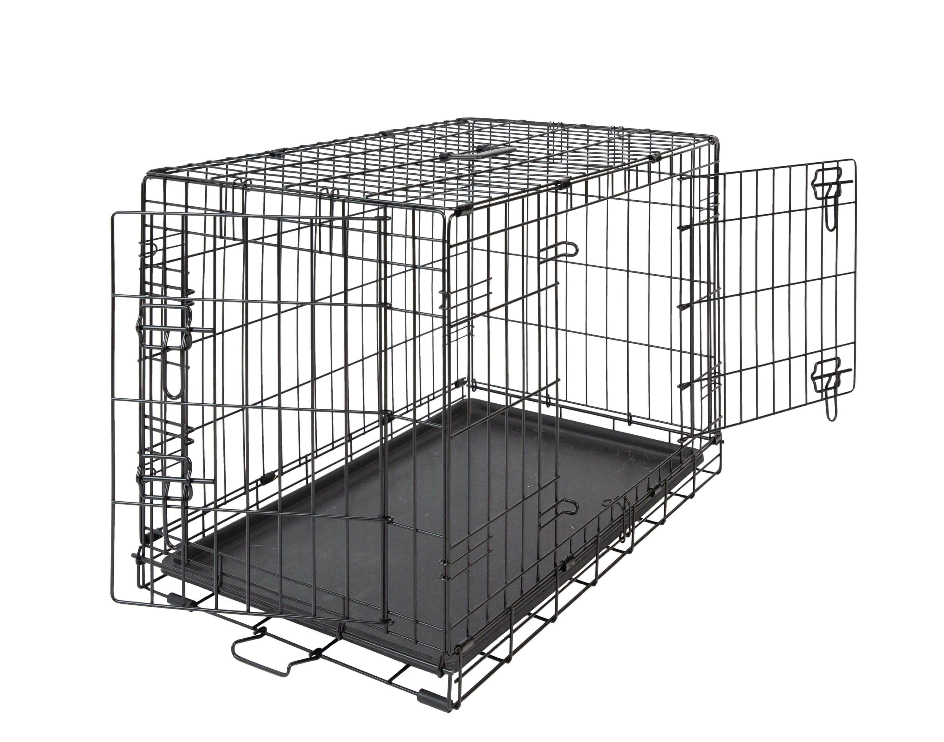 wire dog crate 36 inches 2 door