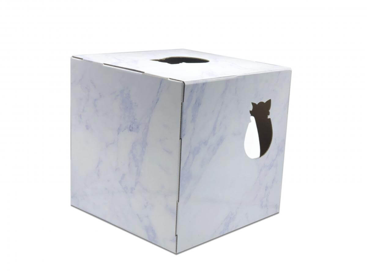 Back of doyenworld cat hide - doyencat funbox marble