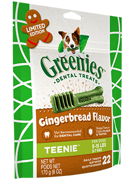 Greenies dog dental treat - gingerbread teenie