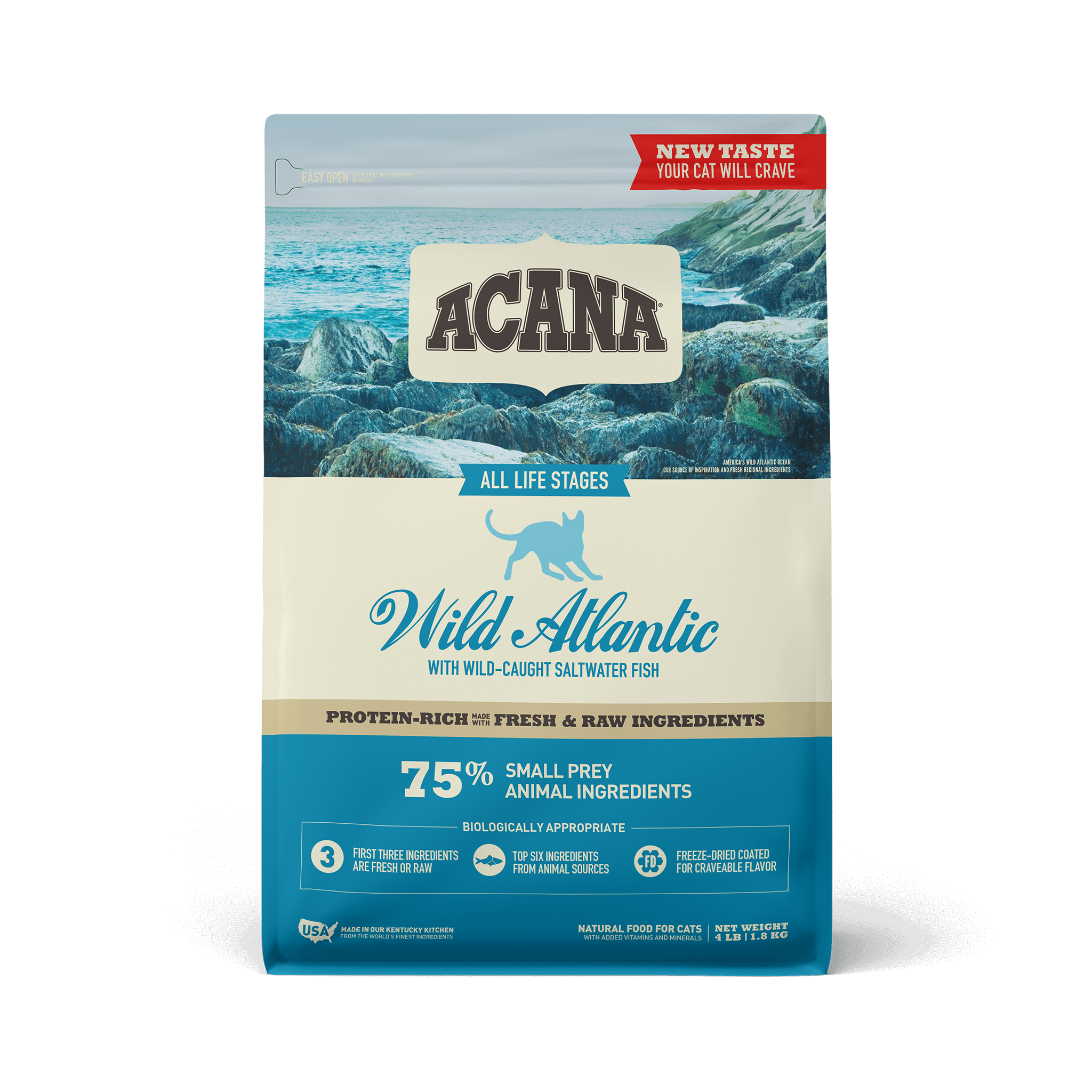 Front of ACANA Cat Food - Regionals Wild Atlantic Cat & Kitten 4lbs