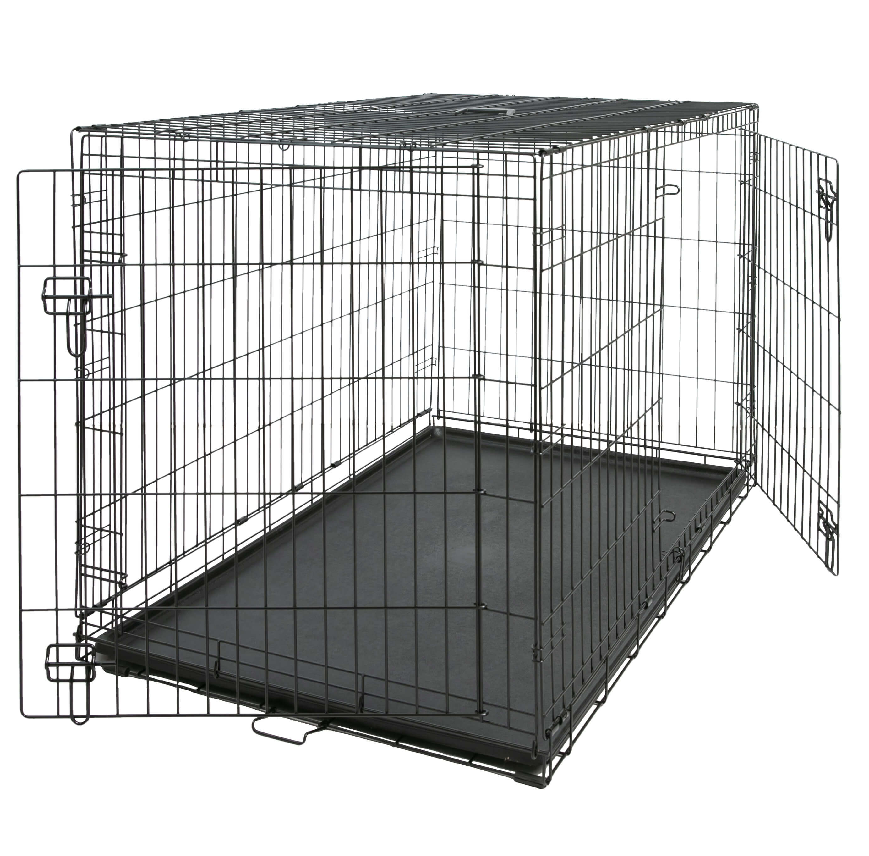 48 inch wire dog kennel with 2 doors