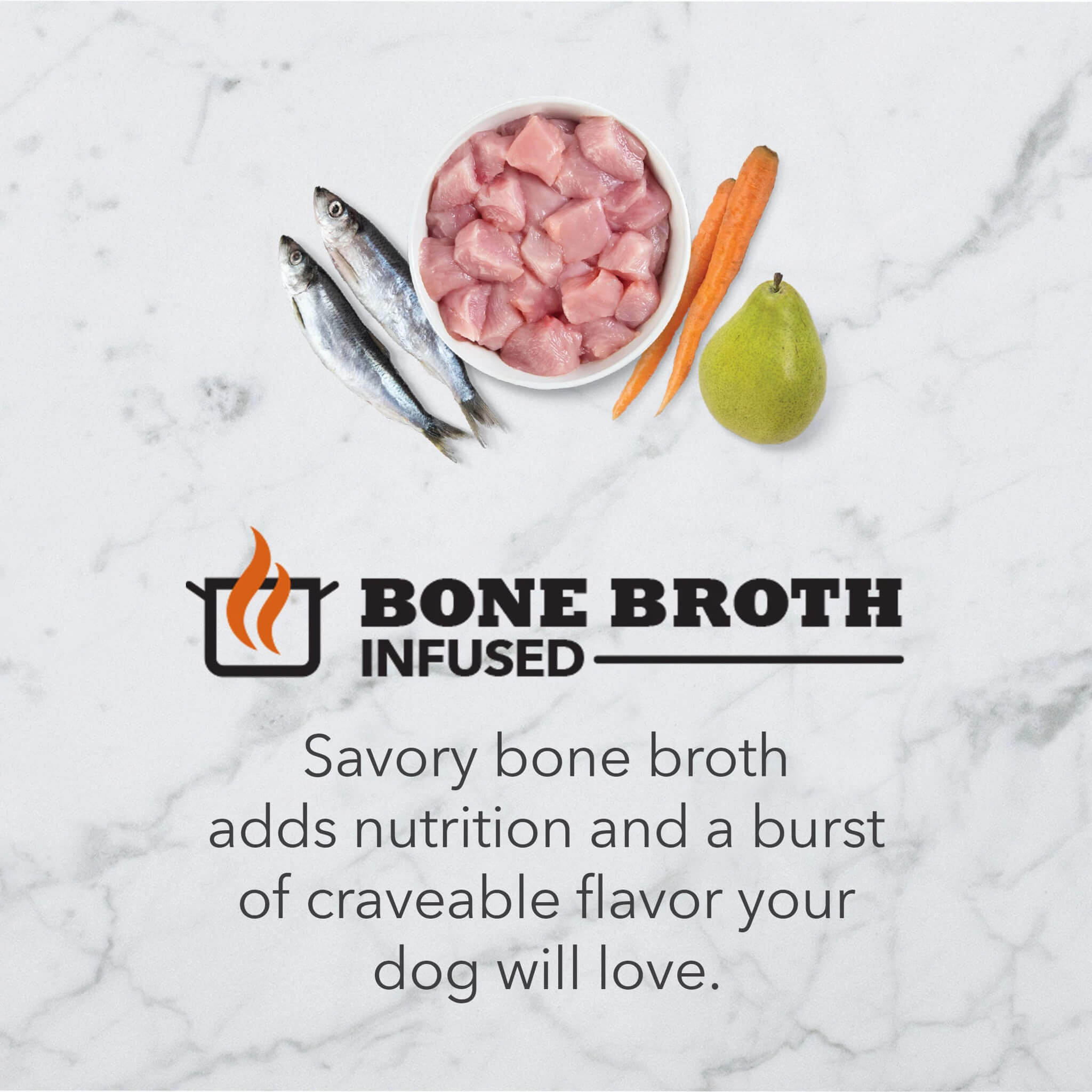 Bone broth infused