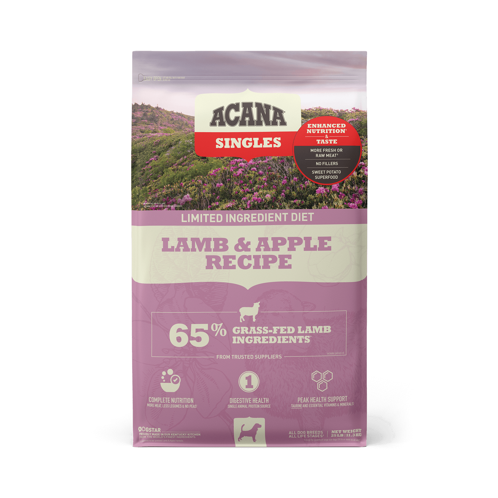 ACANA Dog Food - Singles Lamb & Apple 25lbs