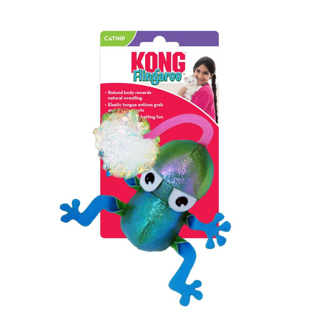 Kong cat toy - flingaroo frog