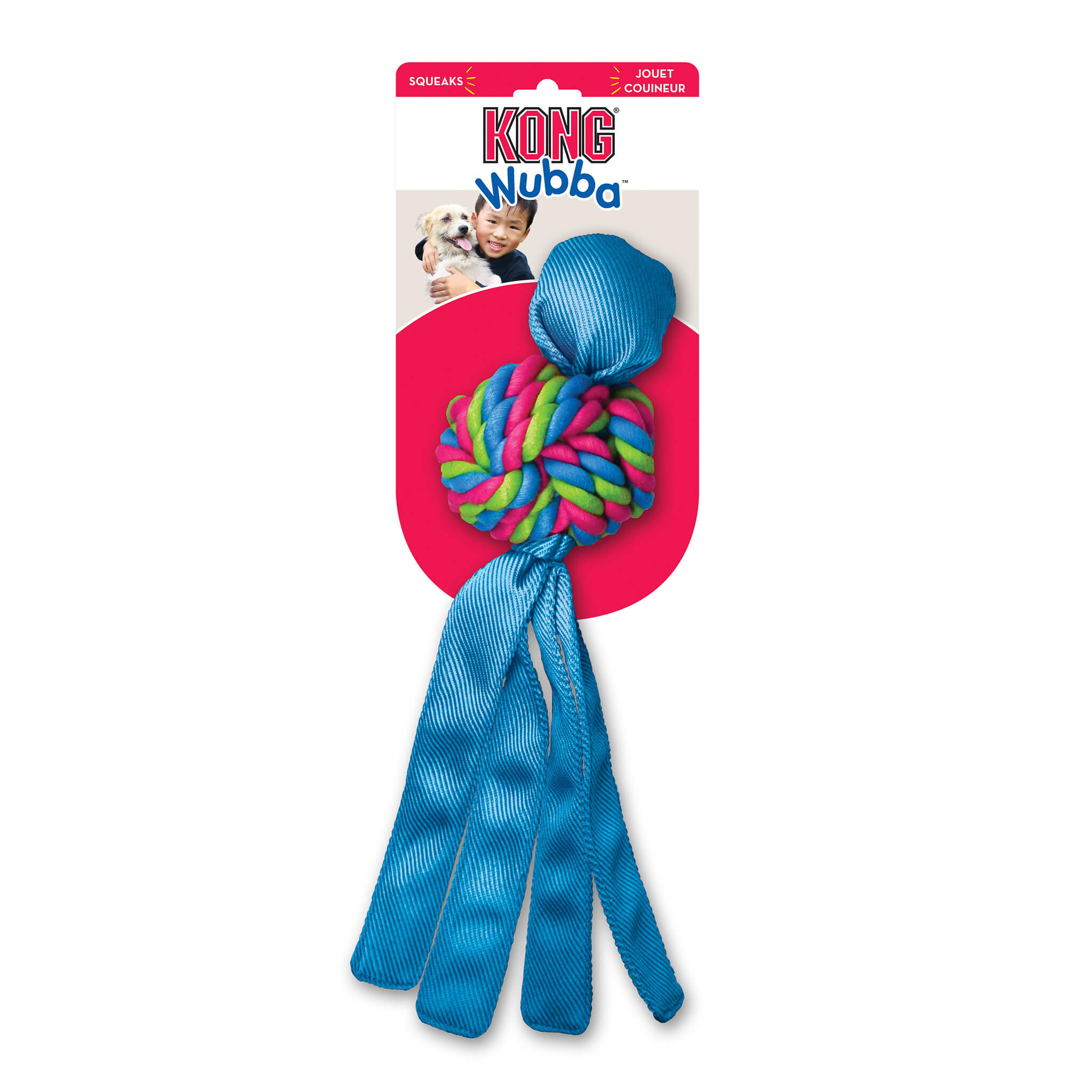 Kong dog toy - wubba weaves assorted
