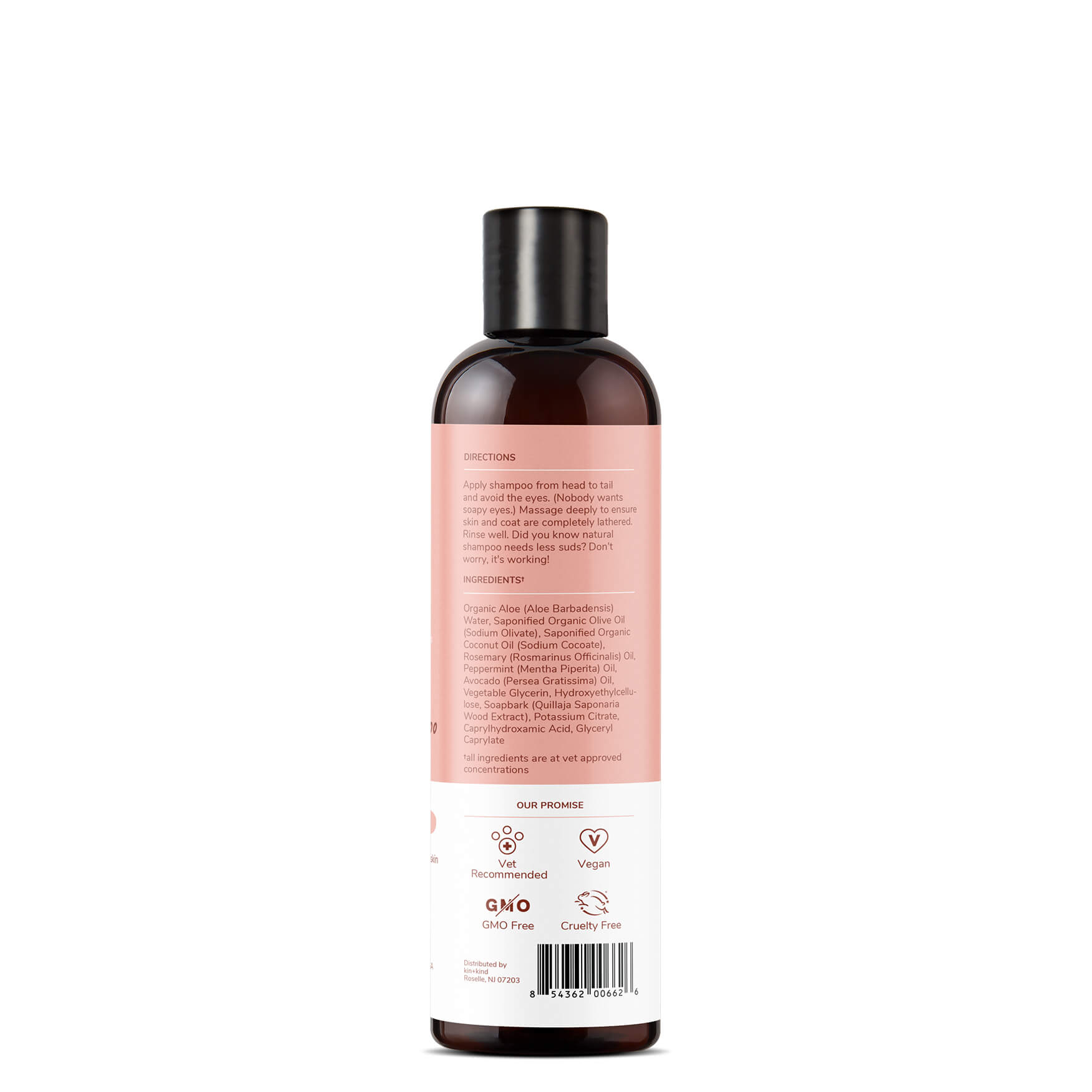 Kin + Kind Itch Shampoo Bottle information
