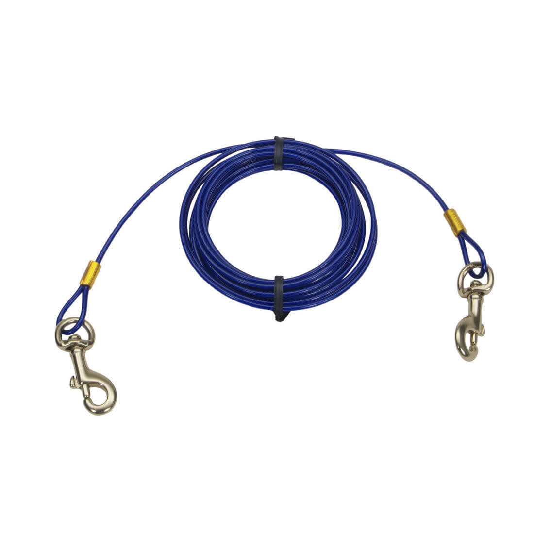 Titan Medium Cable Dog Tie Out 20 feet blue