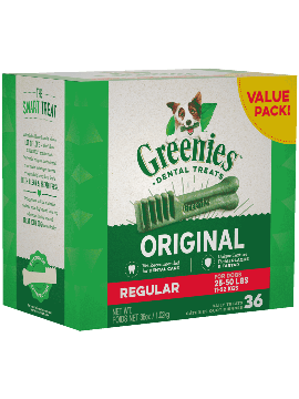 Greenies dental dog treats - regular