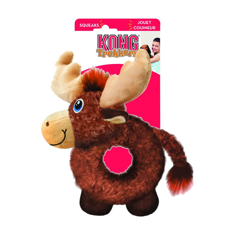 KONG trekkers moose dog toy small/medium in packaging