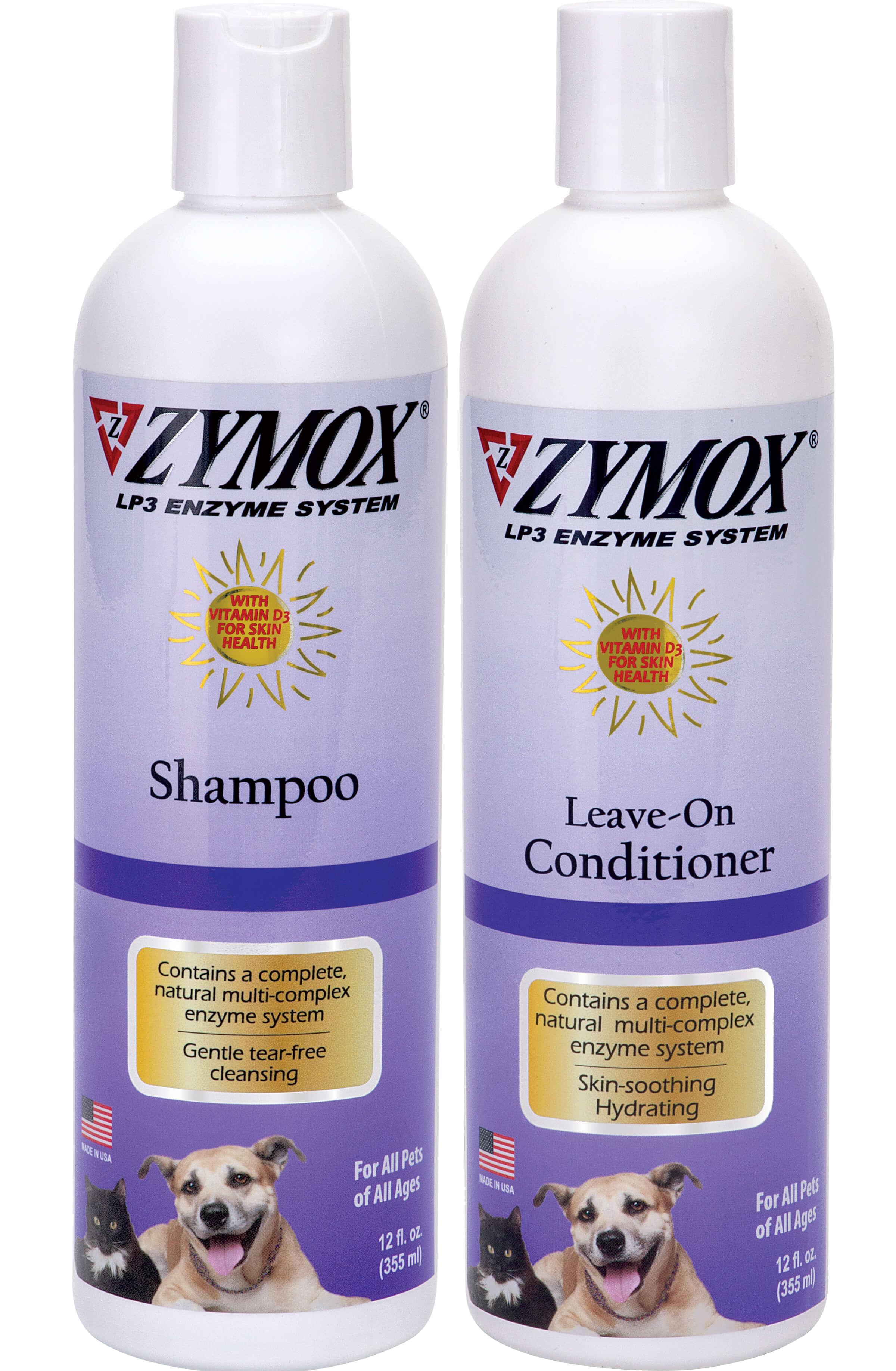 Zymox pet shampoo and conditioner