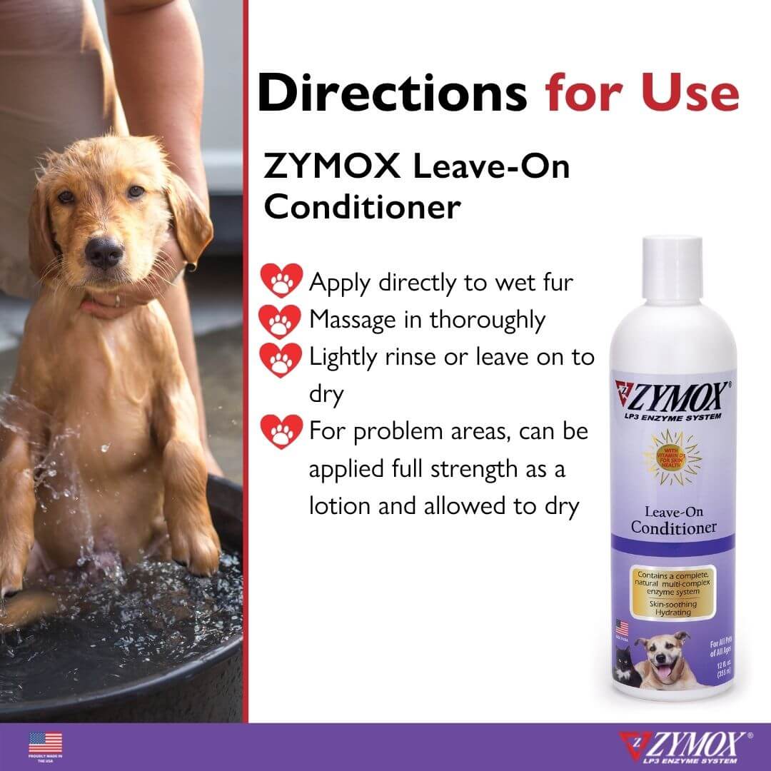 ZYMOX Conditioner Directions for use