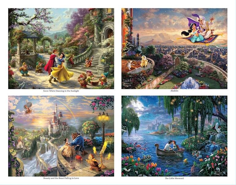 Disney Dreams Collection Thomas Kinkade Studios Disney Princess Coloring  Book