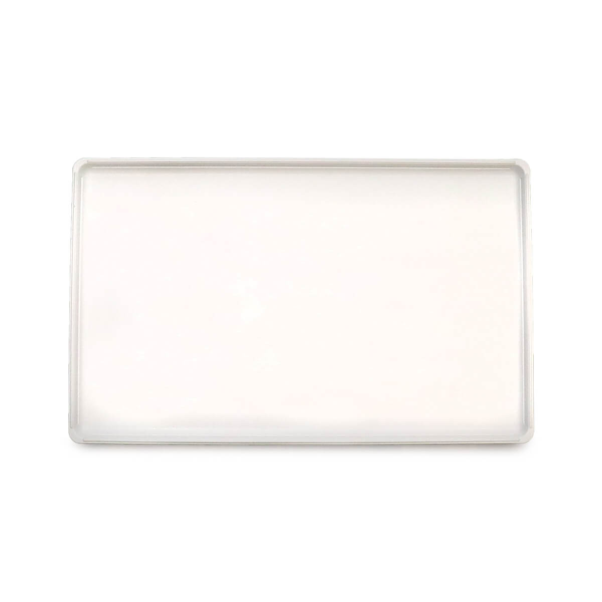 Top view of a white replacement pan.