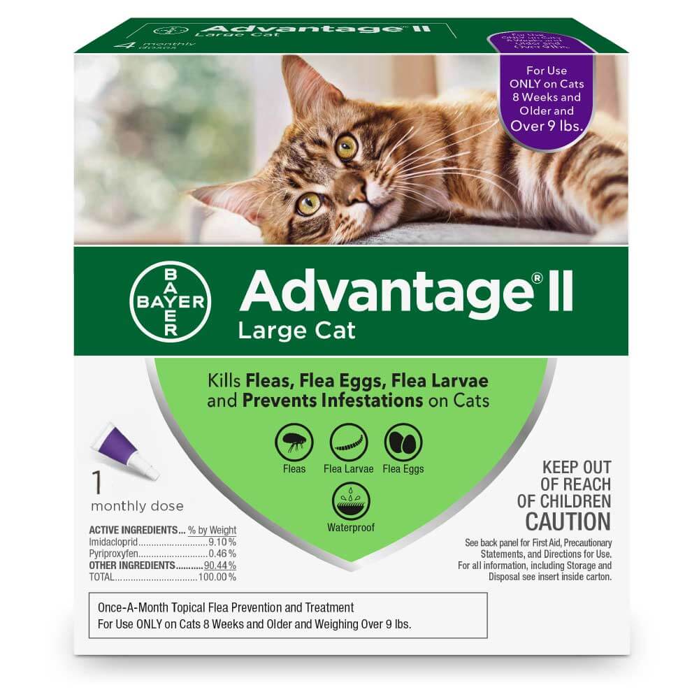 Elanco Advantage Ii Flea Prevention For Cats Over 9 Lbs. Hollywood F