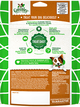 Greenies dog dental treats - gingerbread regular