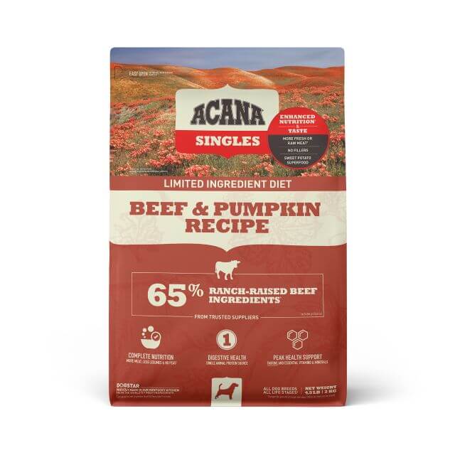 ACANA Dog Food - Singles Beef & Pumpkin 4.5lbs