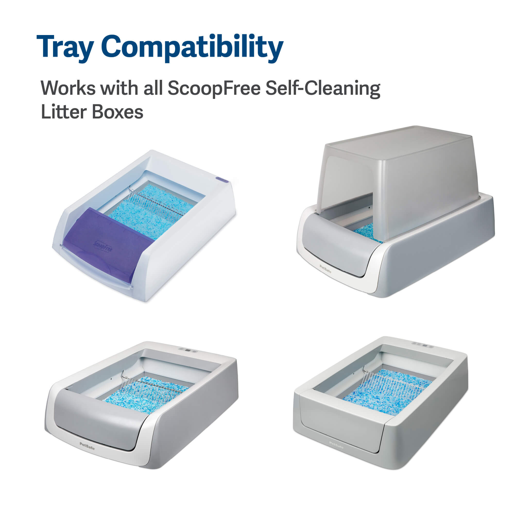 tray compatibility works with all PetSafe scoopfree self-cleaning litter boxes