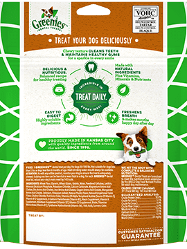 Greenies dog dental treats - gingerbread large