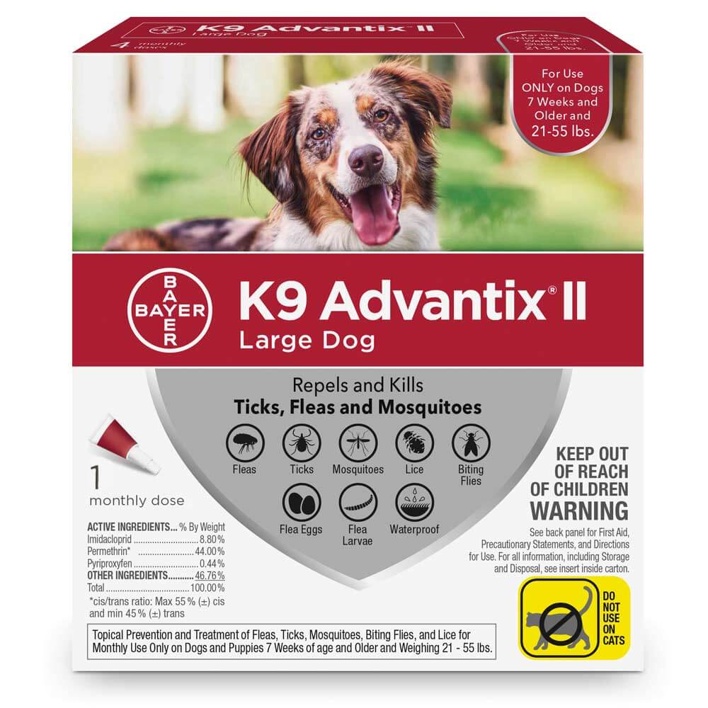 Elanco K9 Advantix II - Flea, Tick, & Mosquito Prevention - Large Dog