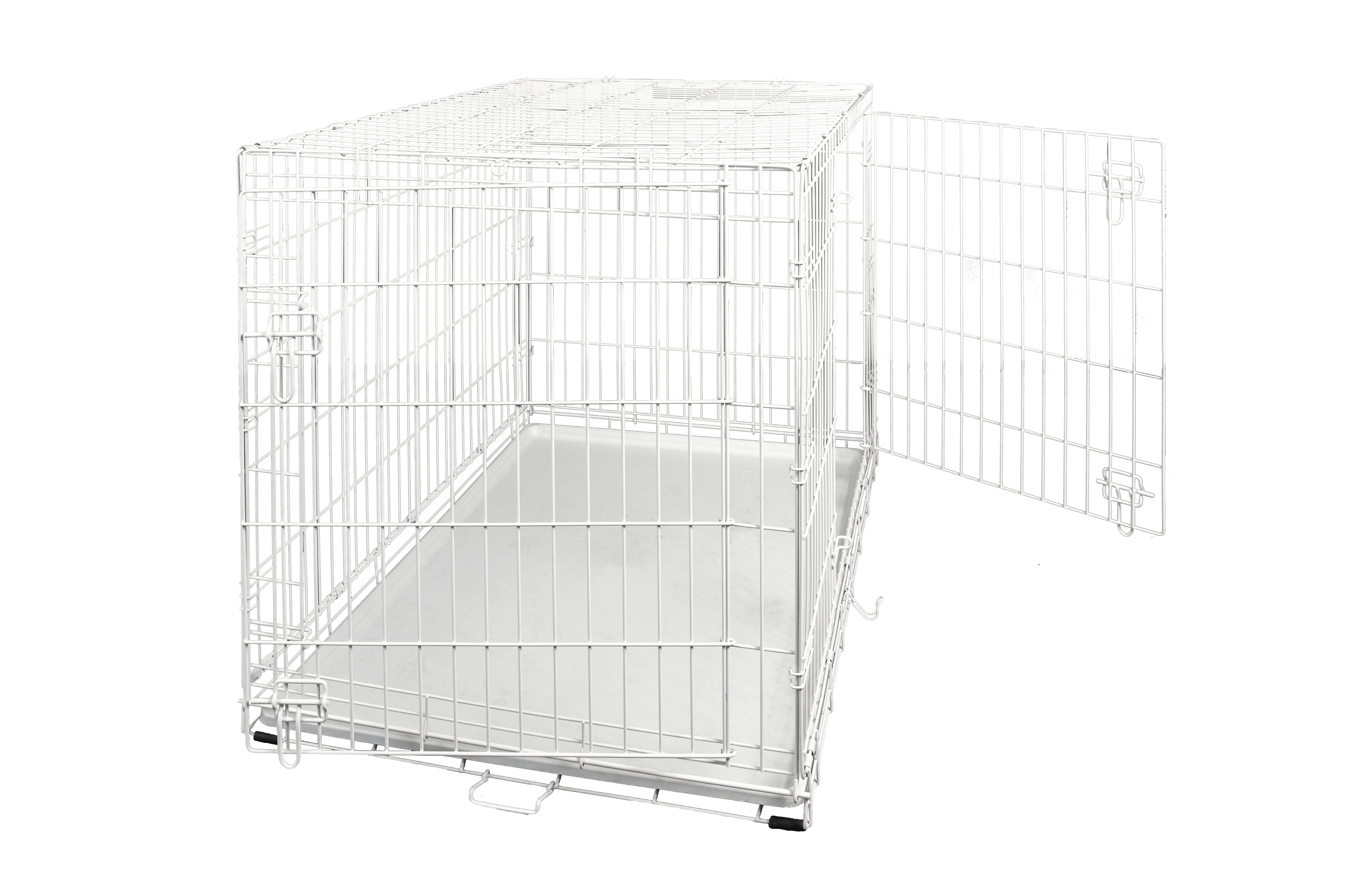 Hollywood Feed 42 inch white dog kennel with 2 doors