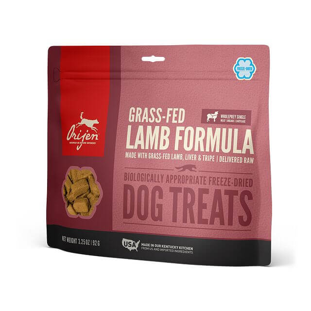 Orijen Dog treats grass fed lamb