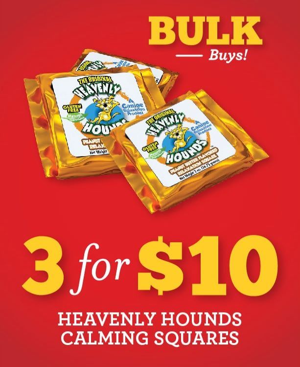 Happy Holidays - 3 for $10 Heavenly Hounds Calming Squares