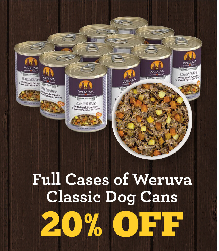 20% Off Full Cases of Weruva Classic Dog Cans