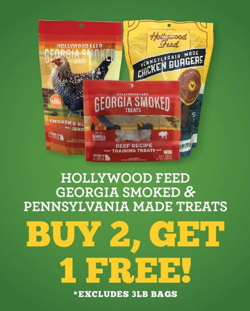 Happy Holiday - Buy 2, Get 1 Free Hollywood Feed Georgia Smoked and Pennsylvania Made Treats (Excludes 3# Bags)