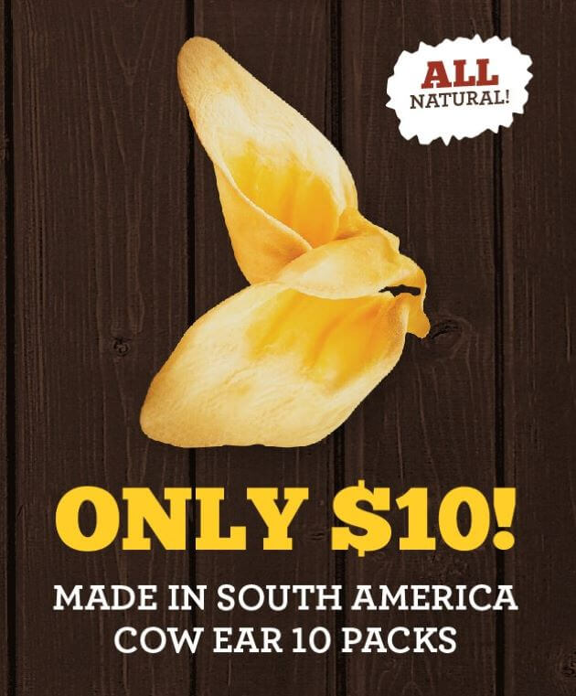 Happy Holiday - Only $10! Made in South America Cow Ear 10 packs