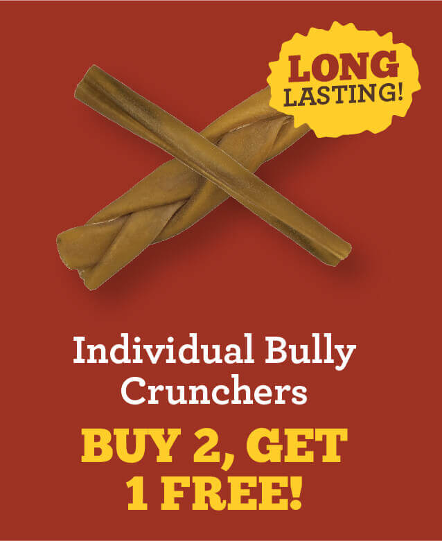 January Specials - Individual Bully Crunchers buy 2 get 1 free