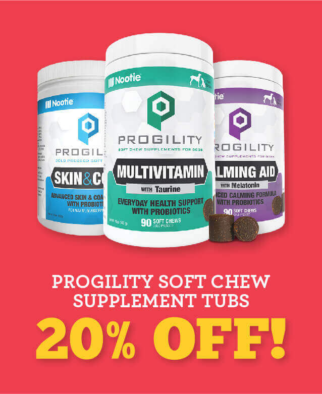 20 Percent Off Progility Soft Chew Supplement Tubs