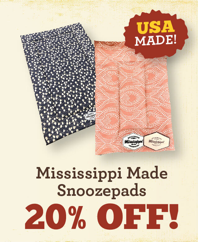 January Specials - Mississippi Made Snoozepads are 20 percent off
