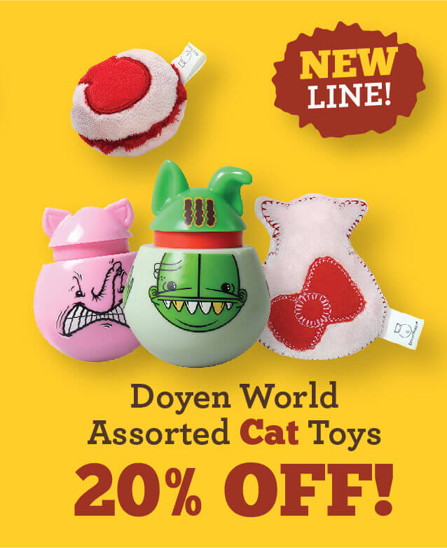 January Specials - Doyen World Assorted Cat Toys for 20 percent off