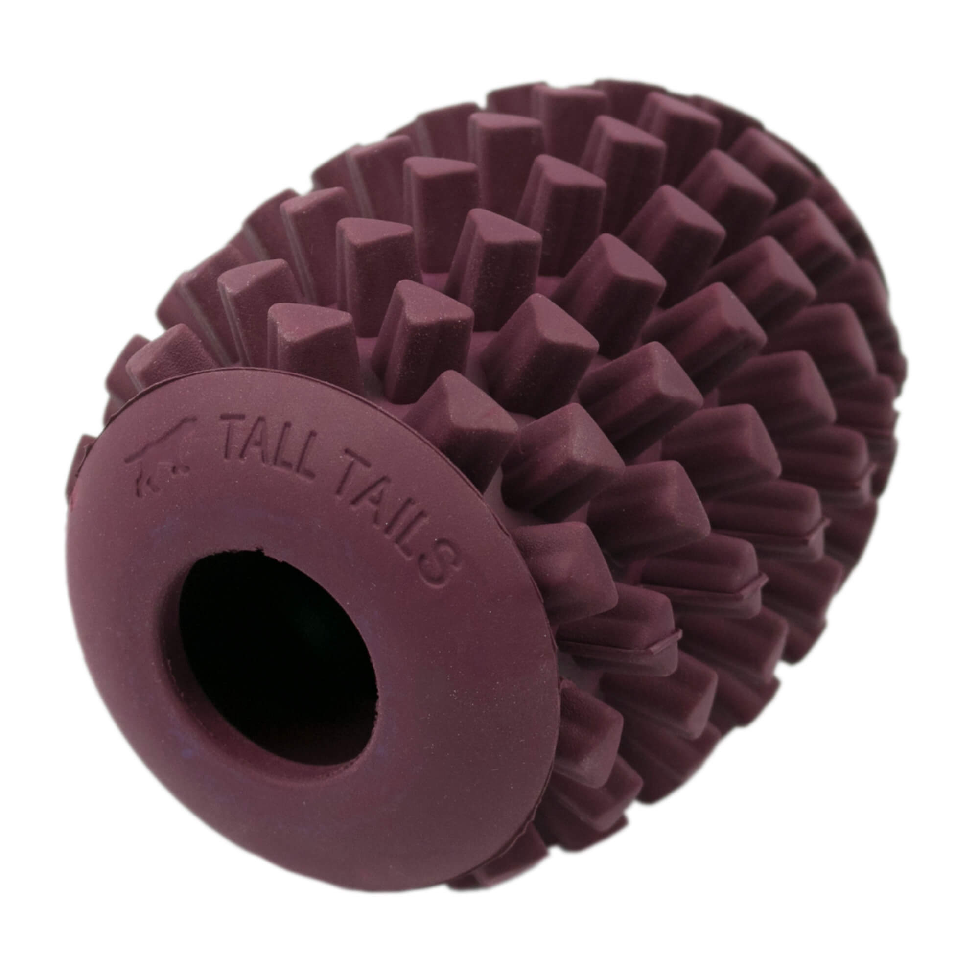 Tall Tails rubber pinecone dog toy purple 