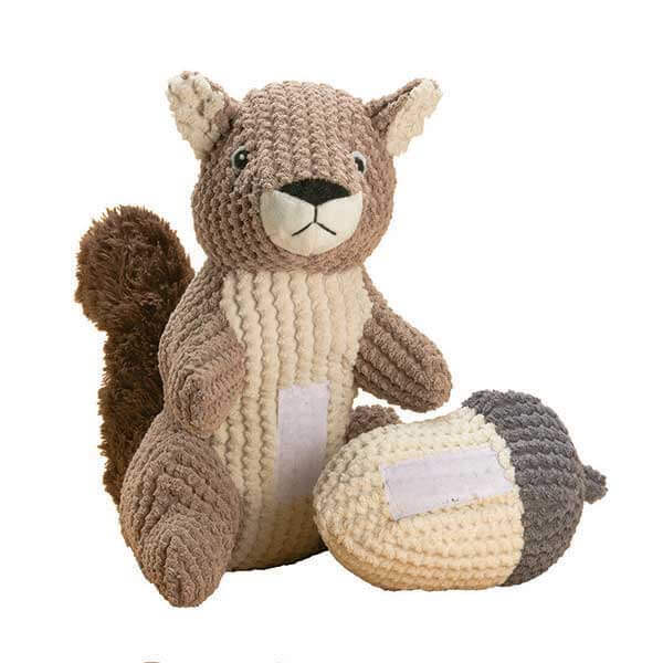 Patchwork - Dog Toy - Playful Pair Squirrel