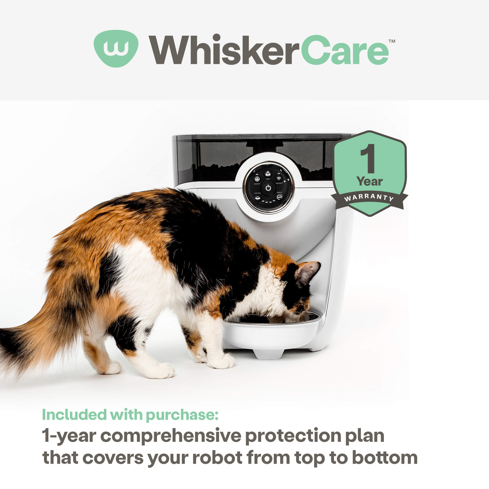 Whisker Feeder-Robot white whisker care