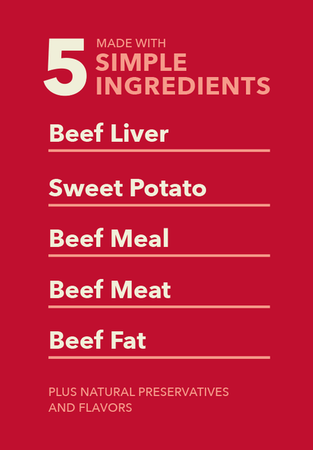acana crunchy biscuits beef liver 5 simple ingredients
