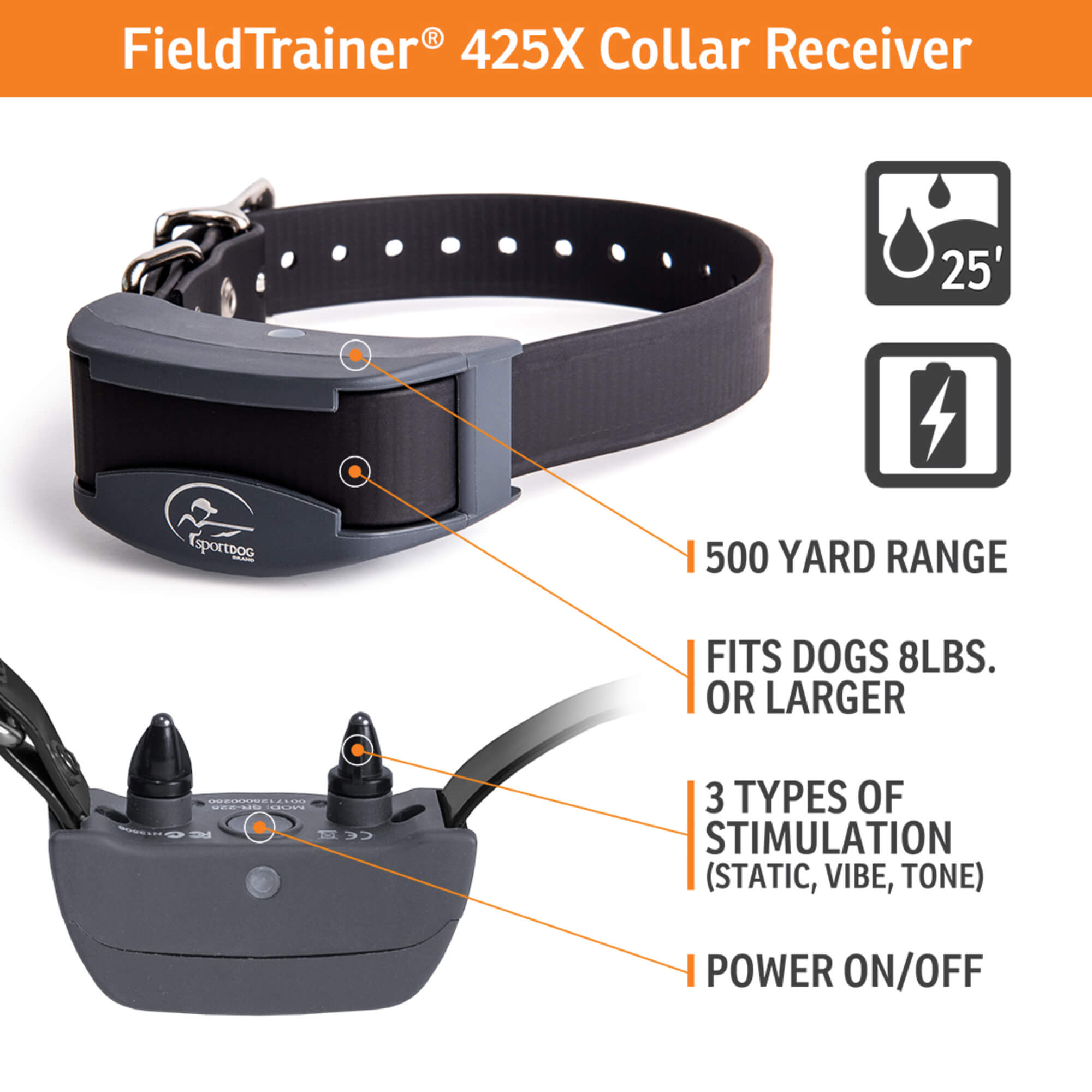 SportDog Field Trainer 425x dog collar receiver