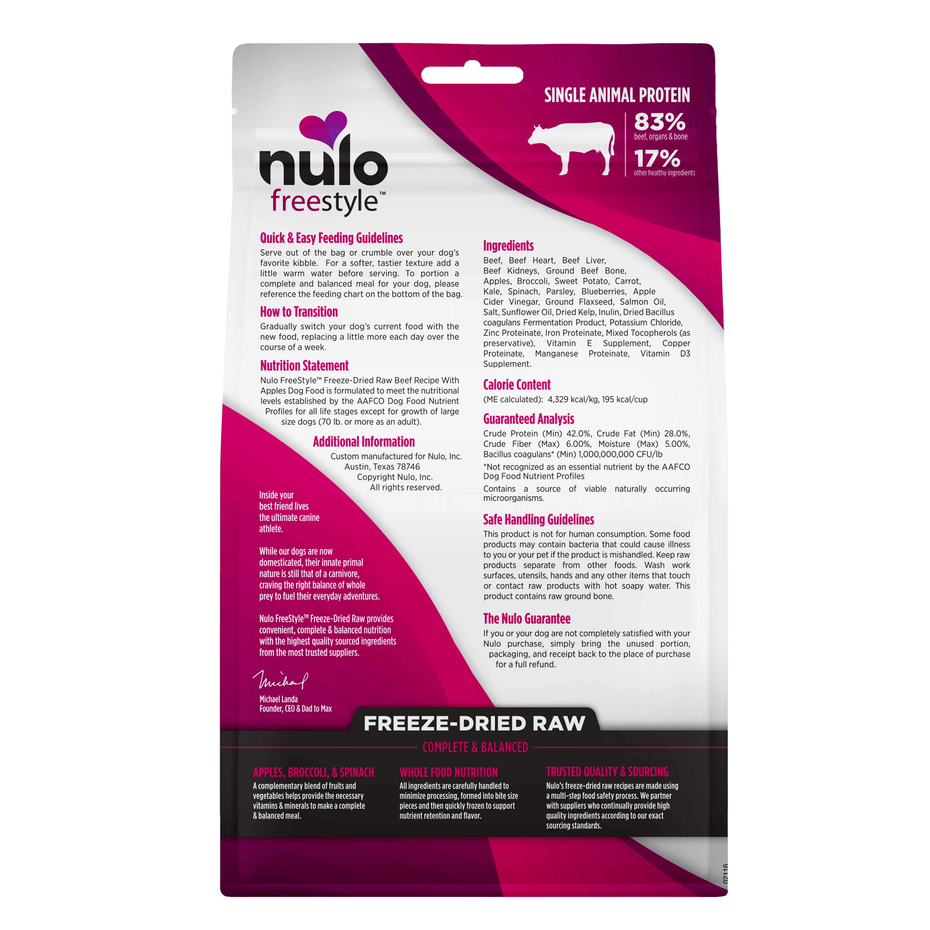 Nulo - Freeze Dried Raw Dog Food