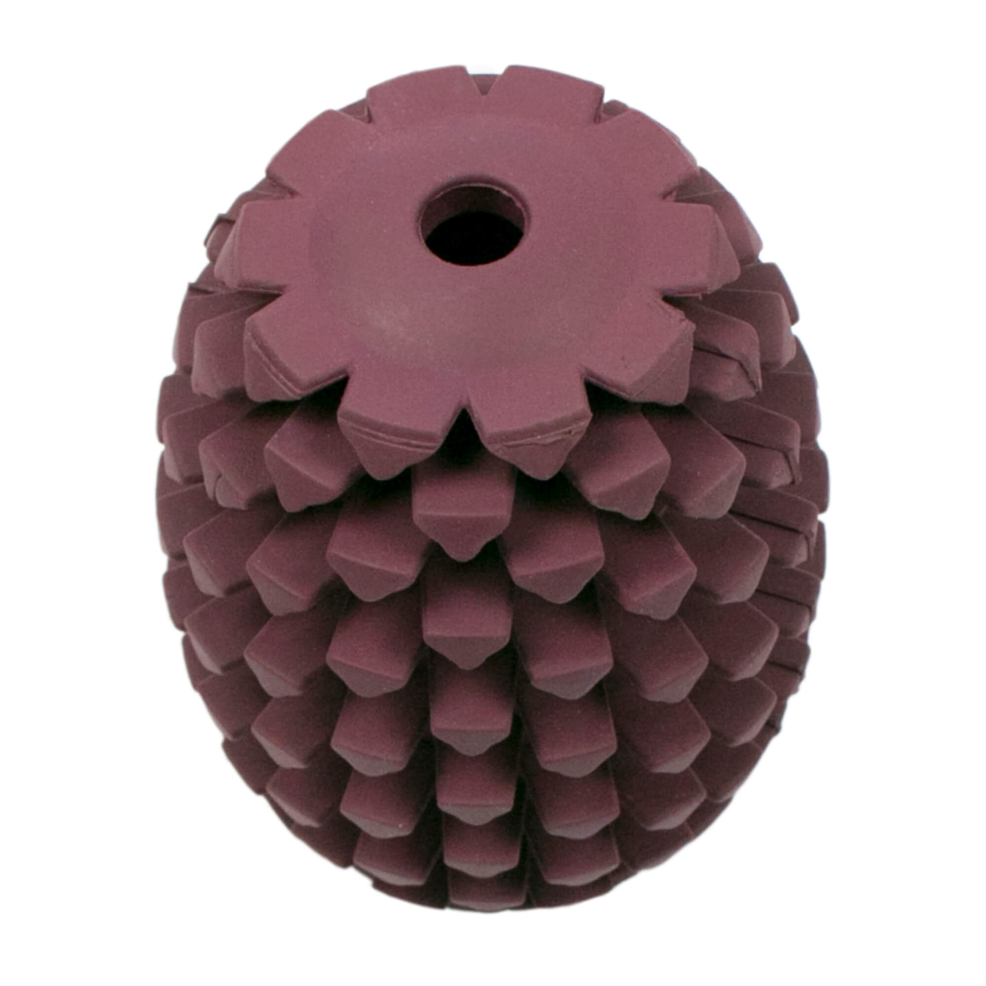 Tall Tails rubber pinecone dog toy purple top