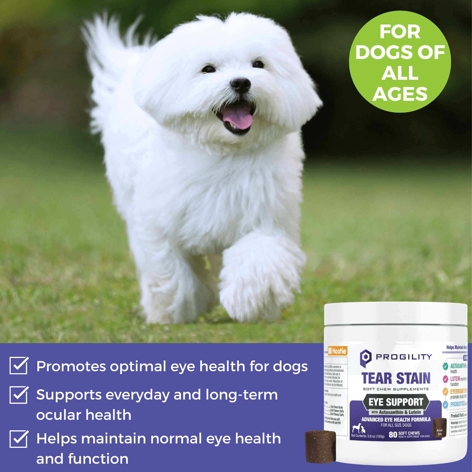 Nootie - Dog Supplement - Eye Health and Tear Stain