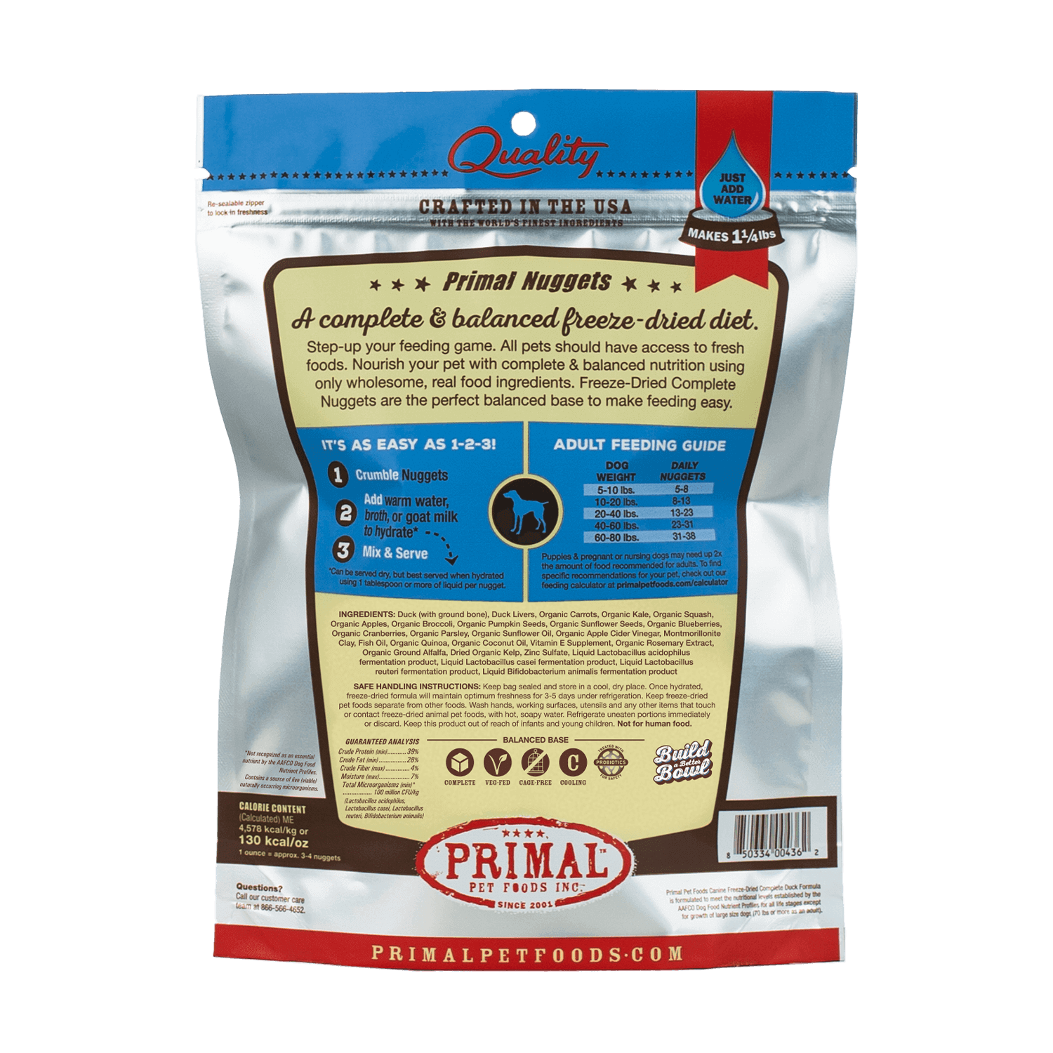 Primal freeze-Dried nuggets duck
