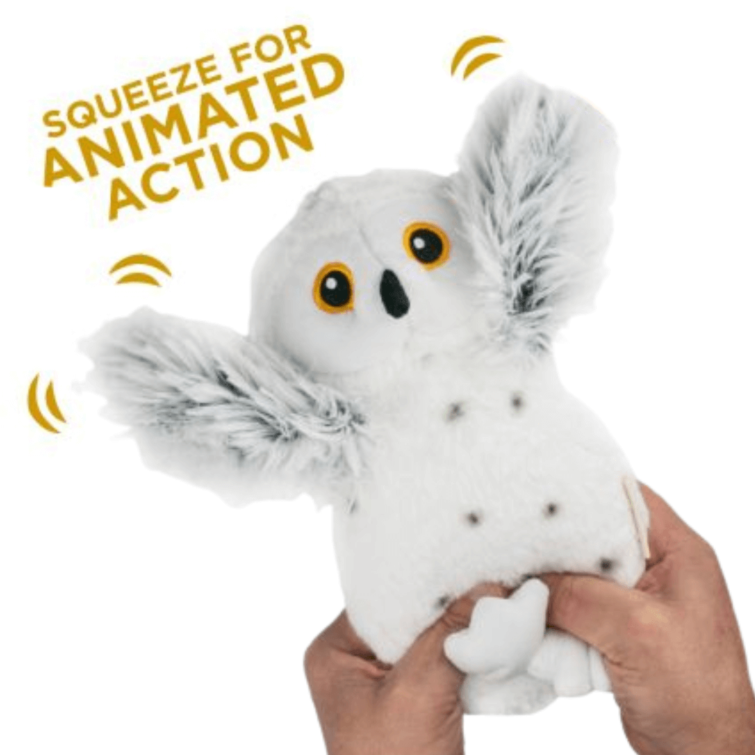 Tall Tails - Plush Dog Toy - Animated Snow Owl