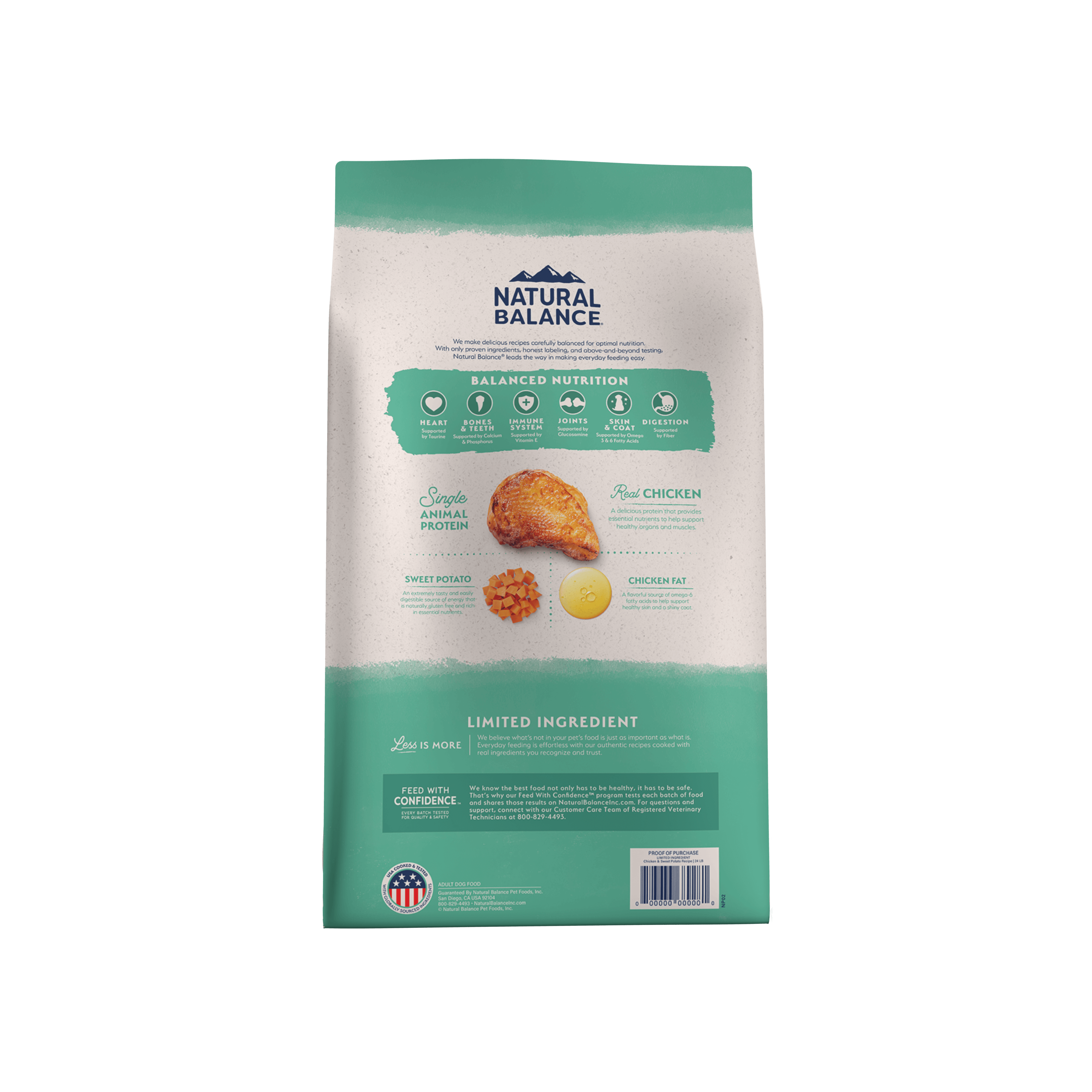 Natural Balance Dog Food Lid Grain Free Chicken & Sweet Potato Hol