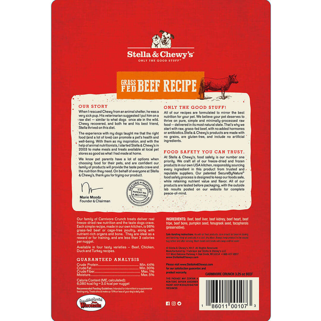 S&C freeze-dried canrivore crunch beef back