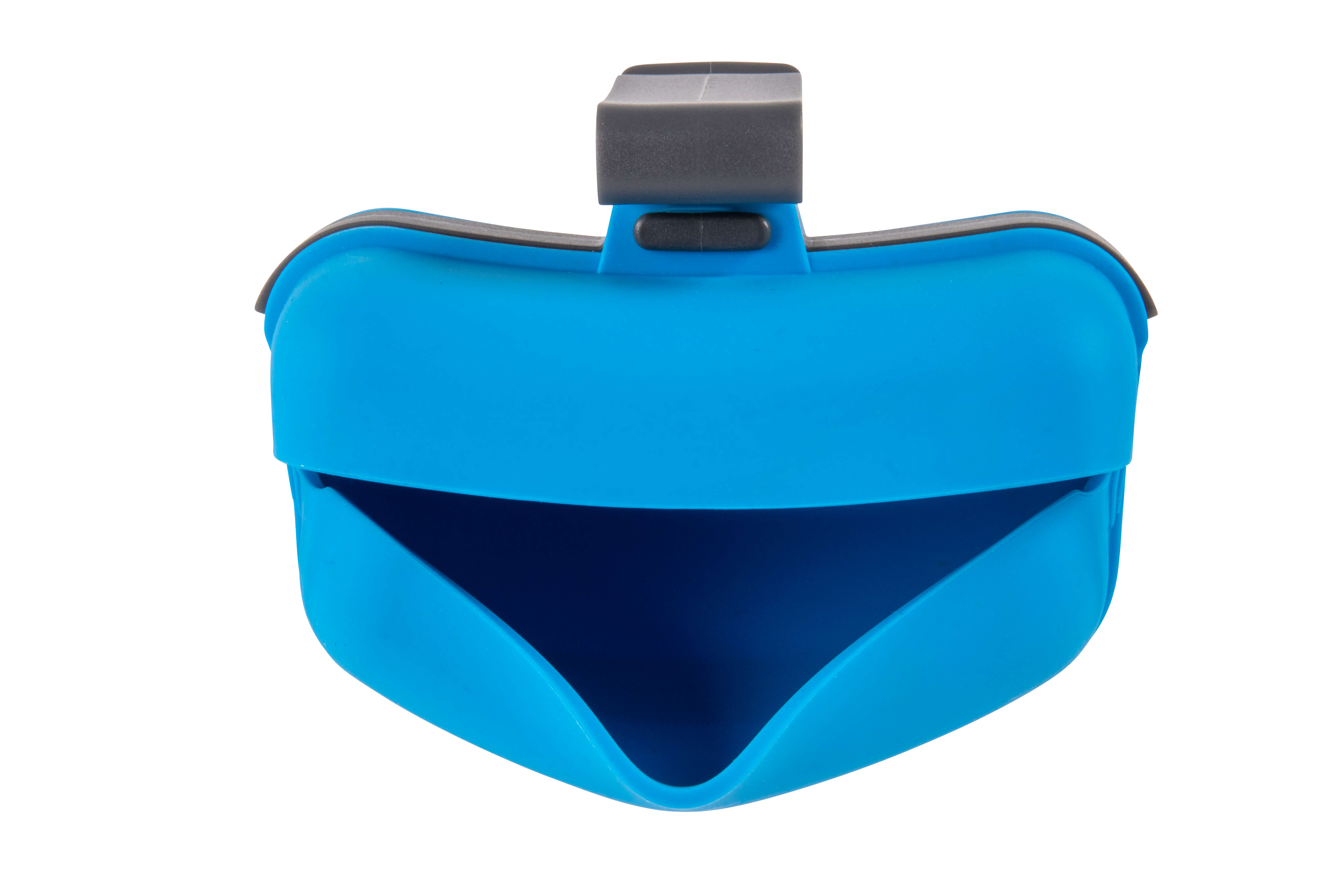 dexas pooch pouch in blue top view