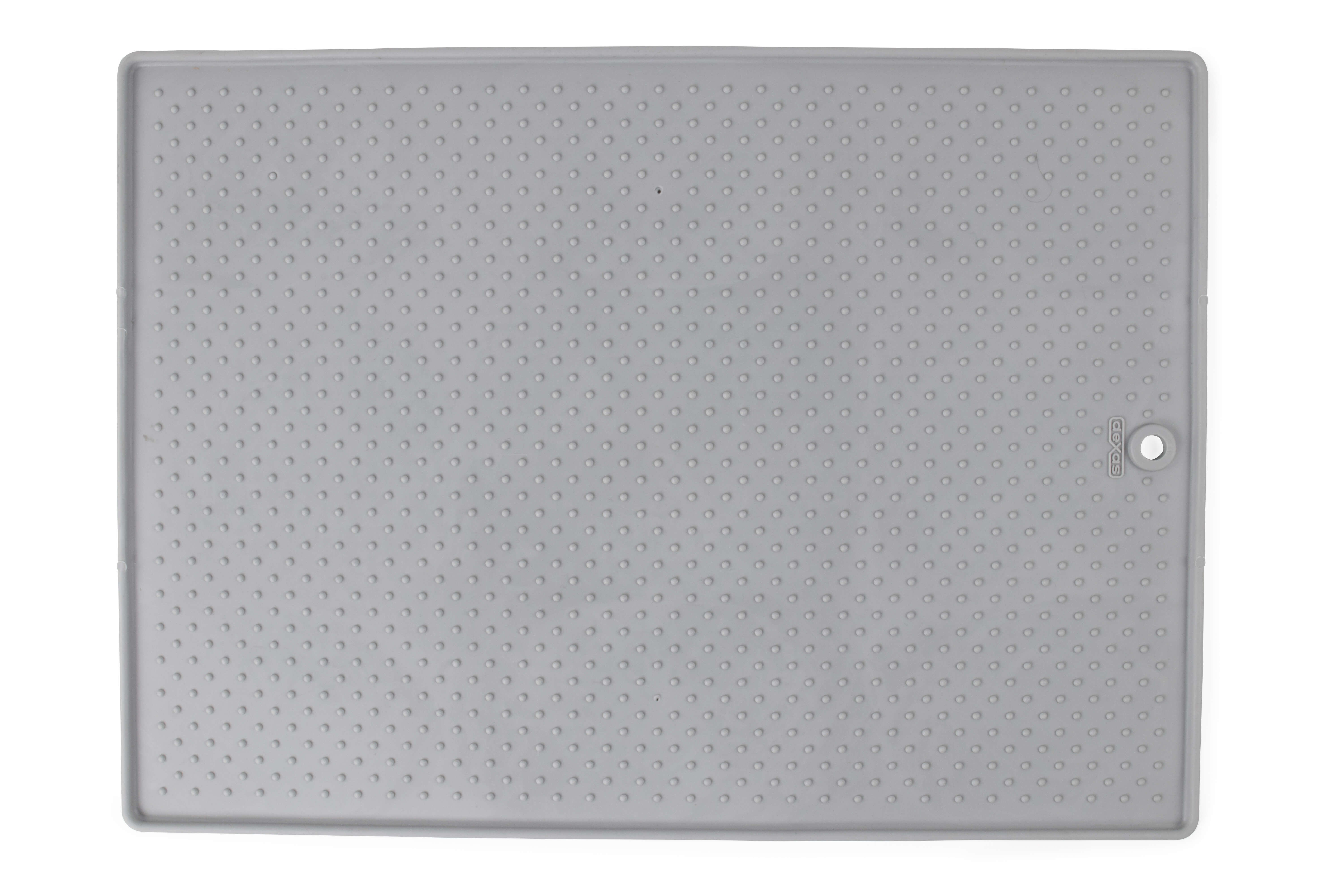 dexas gray grippmat for dogs top view
