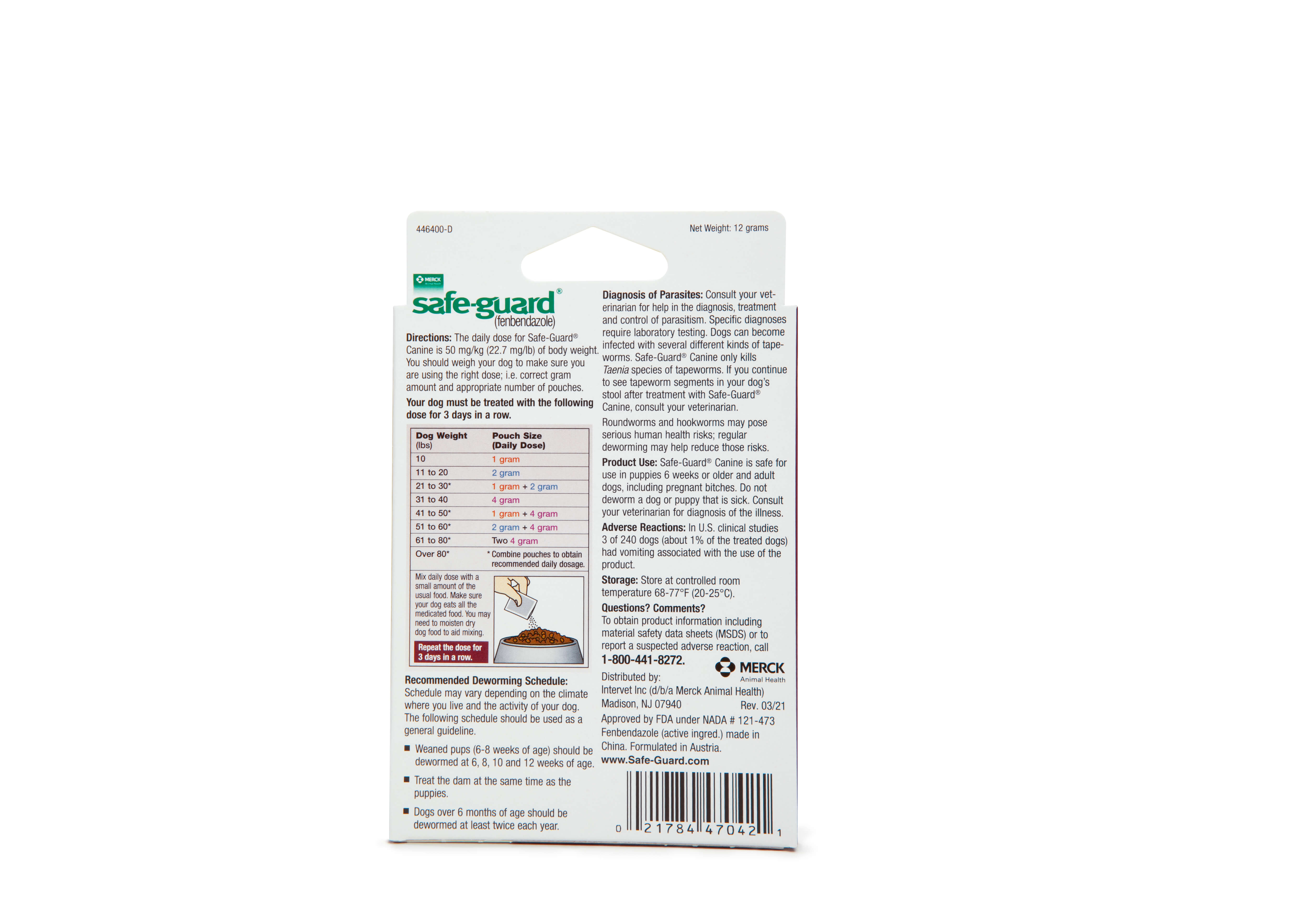 Safe-Guard - Canine Dewormer