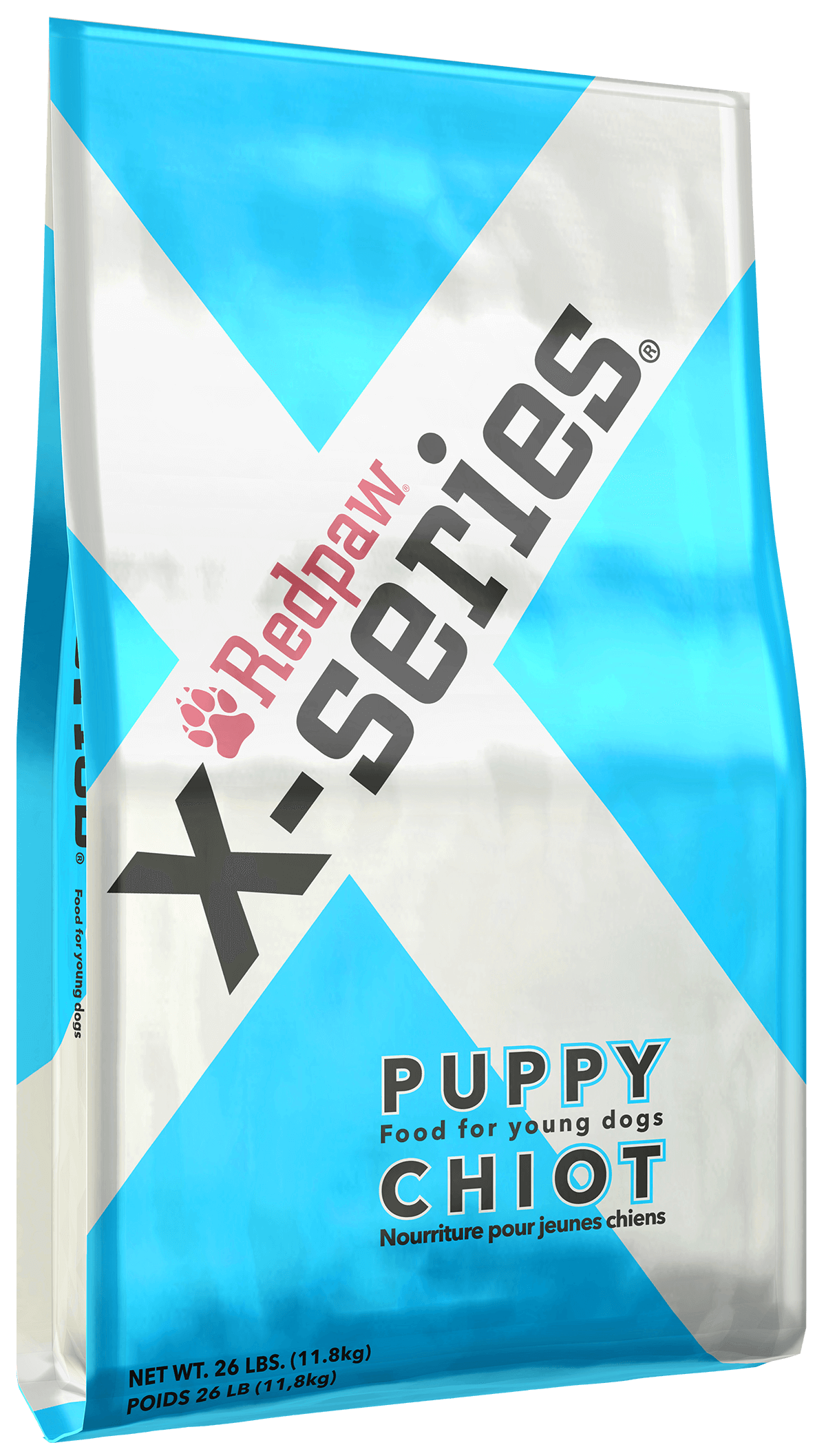 Redpaw X Series Dog Food Puppy 26lb bag side