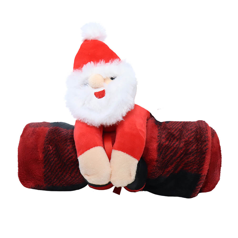 Patchwork - Plush Dog Toy - Christmas Toy with Blanket